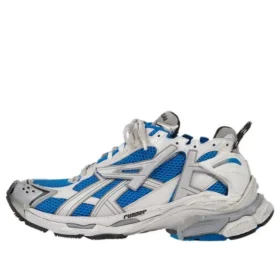 Runner Sneakers “White Blue Mesh and Nylon” 677402W3RB34912