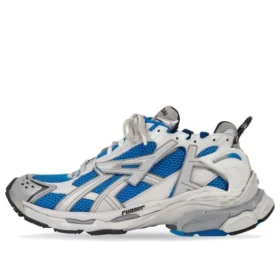 Runner Sneakers “White Blue Mesh and Nylon” 677403W3RB34912 Runner Sneakers “White Blue Mesh and Nylon” 677403W3RB34912