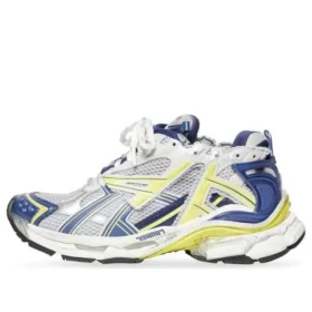 Runner Sneakers “White Blue Yellow Mesh and Nylon” 677403W3RB59174 Runner Sneakers “White Blue Yellow Mesh and Nylon” 677403W3RB59174