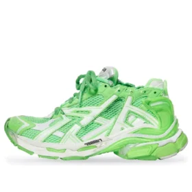Runner Sneakers “White Fluo Green Mesh and Nylon” 677403W3RBM3590 Runner Sneakers “White Fluo Green Mesh and Nylon” 677403W3RBM3590