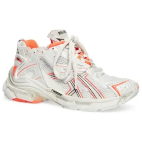Runner Sneakers “White Fluo Orange Mesh and Nylon” 677403W3RBM9770 Runner Sneakers “White Fluo Orange Mesh and Nylon” 677403W3RBM9770