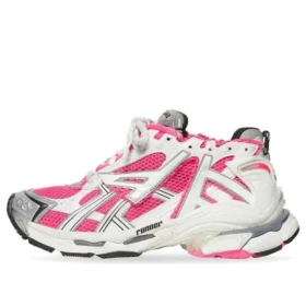 Runner Sneakers “White Pink Grey Mesh and Nylon” 677402W3RBN9155