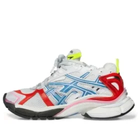 Runner Sneakers “Worn Out White Blue Red Mesh and Nylon” 677402W3RB69645