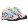 Runner Sneakers “Worn Out White Blue Red Mesh and Nylon” 677402W3RB69645