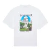 Sacr Cur Alphabet Printing Pattern Round Neck Short Sleeve White 641532TJVH69000