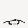 Saint-germain lace bracelet in black/white/shiny silver Saint-germain lace bracelet in black/white/shiny silver