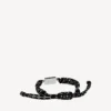 Saint-germain lace bracelet in black/white/shiny silver Saint-germain lace bracelet in black/white/shiny silver