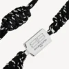 Saint-germain lace bracelet in black/white/shiny silver Saint-germain lace bracelet in black/white/shiny silver
