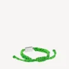 Saint-germain lace bracelet in neon green/black/shiny silver Saint-germain lace bracelet in neon green/black/shiny silver