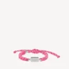 Saint-germain lace bracelet in pink/black/white/shiny silver Saint-germain lace bracelet in pink/black/white/shiny silver