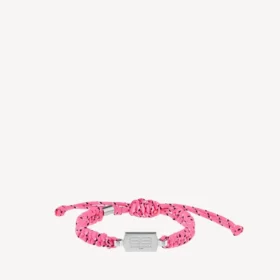 Saint-germain lace bracelet in pink/black/white/shiny silver Saint-germain lace bracelet in pink/black/white/shiny silver