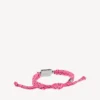 Saint-germain lace bracelet in pink/black/white/shiny silver Saint-germain lace bracelet in pink/black/white/shiny silver