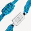 Saint-germain lace bracelet in turquoise/black/green/shiny silver Saint-germain lace bracelet in turquoise/black/green/shiny silver