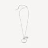 Saint-germain ring necklace in shiny silver Saint-germain ring necklace in shiny silver