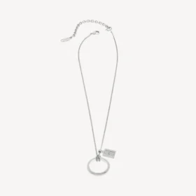 Saint-germain ring necklace in shiny silver Saint-germain ring necklace in shiny silver