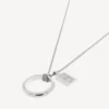 Saint-germain ring necklace in shiny silver Saint-germain ring necklace in shiny silver