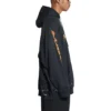 SBalenciaga Metallica Hoodie Oversized Fit “Black Orange” 697879TMV891055