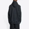 SBalenciaga Metallica Hoodie Oversized Fit “Black Orange” 697879TMV891055