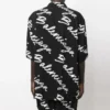 Scribble Logo Short Sleeve Minimal Shirt “Black White” 681813TML131070