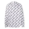 Scribble Logo Short Sleeve Shirt Large Fit “White” 662983TLLJ49040