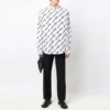 Scribble Logo Short Sleeve Shirt Large Fit “White” 662983TLLJ49040