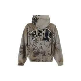 Scribbled Medium Fit Hoodie “Grey” 744457TOVA81300
