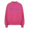 Script Logo Crewneck Sweatshirt “Dark Fuchsia” 697869TMVB50507