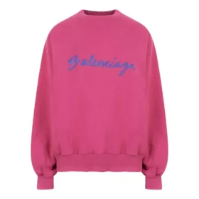 Script Logo Crewneck Sweatshirt “Dark Fuchsia” 697869TMVB50507