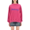 Script Logo Crewneck Sweatshirt “Dark Fuchsia” 697869TMVB50507
