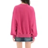 Script Logo Crewneck Sweatshirt “Dark Fuchsia” 697869TMVB50507