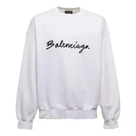 Script Logo Crewneck Sweatshirt “White” 697869TMVB59040