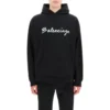 Script Logo Oversized Popover Hoodie “Black White” 674986TMVB51070