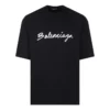 Script Logo T-shirt “Black White” 612966TMVB41070