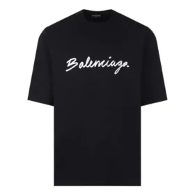 Script Logo T-shirt “Black White” 612966TMVB41070