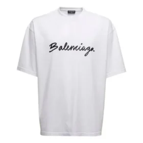 Script Logo T-shirt “White/Black” 612966TMVB49040