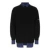 Shirt Detail Layered Jumper “Black” 675268T32151000