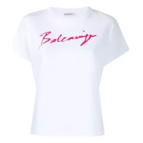 Signature Alphabet Logo Short Sleeve White 583217TFV639783