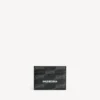 Signature card holder bb monogram coated canvas in black