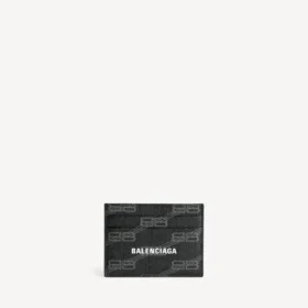 Signature card holder bb monogram coated canvas in black