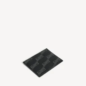 Signature card holder bb monogram coated canvas in black
