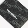 Signature card holder bb monogram coated canvas in black