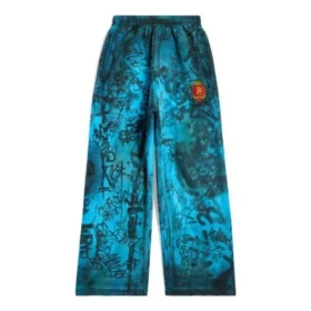 Skater Graffiti Baggy Sweatpants “Blue Sky” 740028TOVA84900