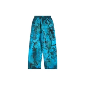Skater Graffiti Baggy Sweatpants “Blue Sky” 740028TOVA84900