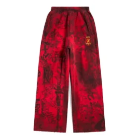 Skater Graffiti Baggy Sweatpants “Red” 740028TOVA86400
