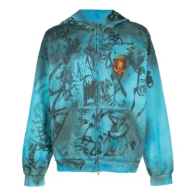 Skater Zip-Up Hoodie Medium Fit “Blue Sky” 744457TOVA84900