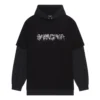 Slime Double Long Sleeve Hooded T-Shirt “Black” 681029TLVF11069