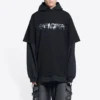 Slime Double Long Sleeve Hooded T-Shirt “Black” 681029TLVF11069