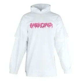 Slime Double Long Sleeve Hooded T-Shirt “White Bubblegum” 681029TLVF10901