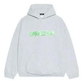 Slime Hoodie Wide Fit “Grey Green” 674986TLVF21203