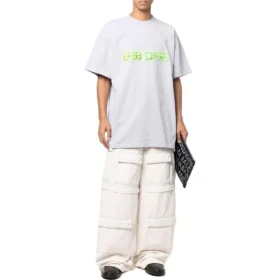 Slime Oversized T-shirt “Grey Green” 676589TLVF11203